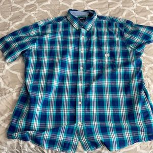 Chaps button up short sleeve 3xl